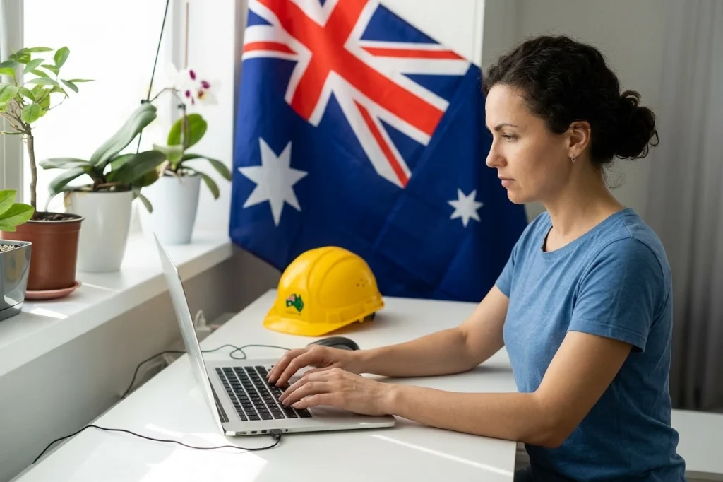 Australian Construction Virtual assistant working remotely for construction company
