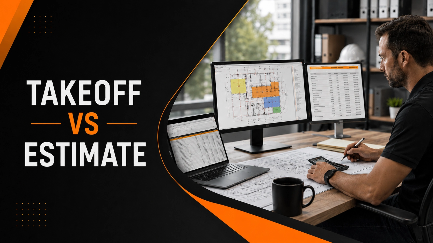 Takeoff vs estimate comparison for construction projects