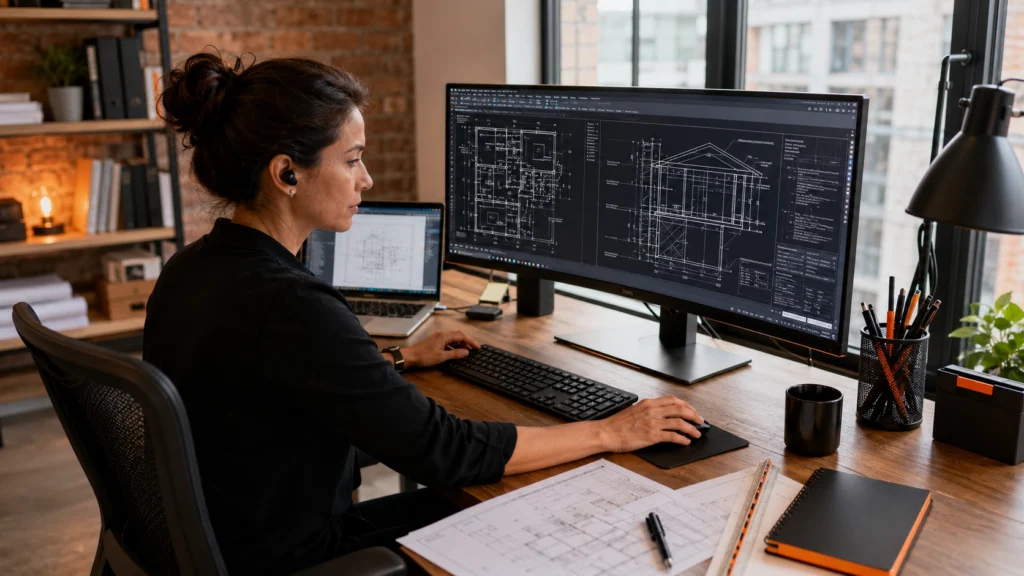 AutoCAD virtual assistant creating architectural shop drawings and coordinating drawing revisions for project delivery