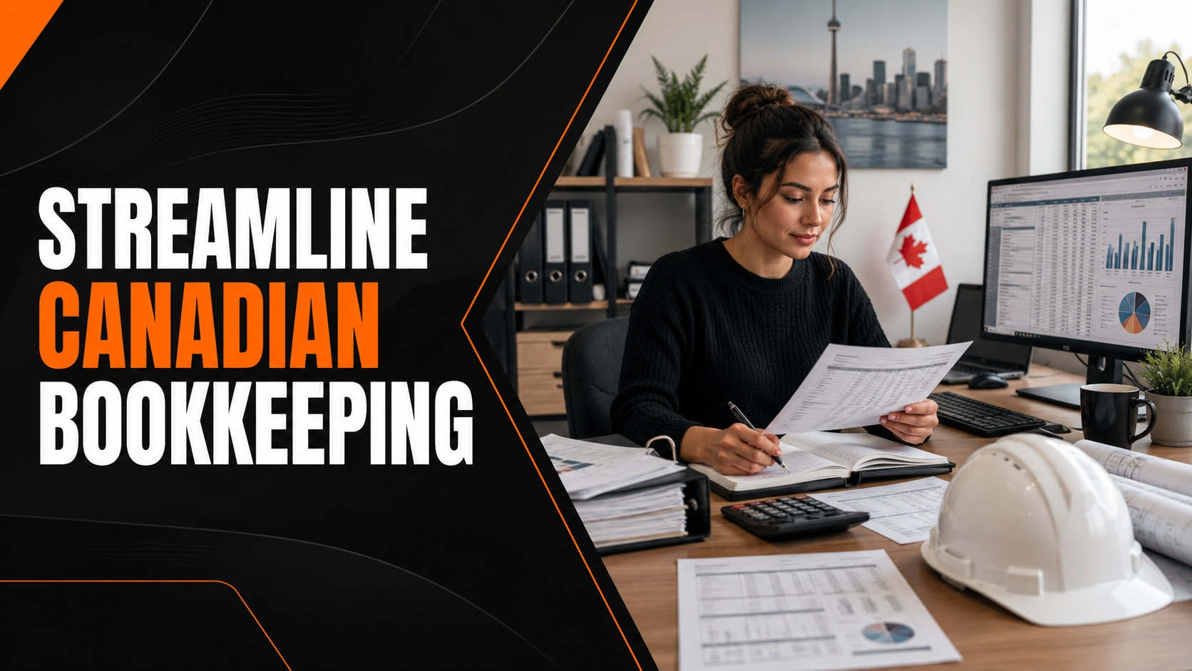 Construction bookkeeping virtual assistant supporting contractors in Canada